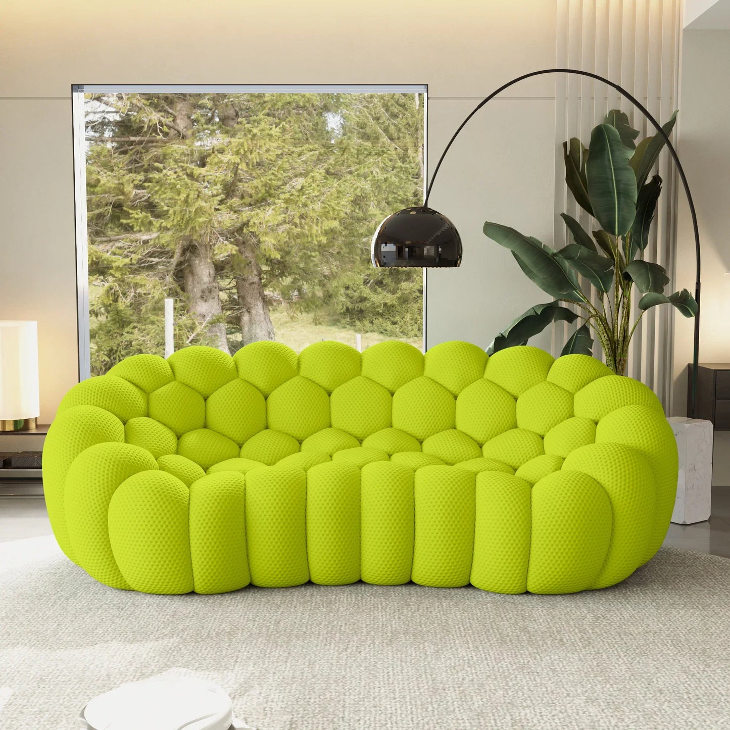 Canapé 3 Places – Vert Citron – Original