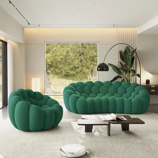 Canapé 3 Places + Fauteuil – Vert