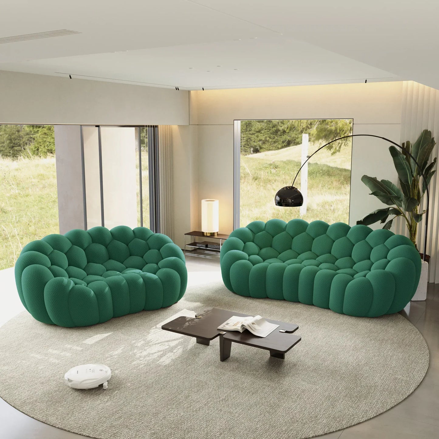 Canapé 3 Places + 2 Places – Vert