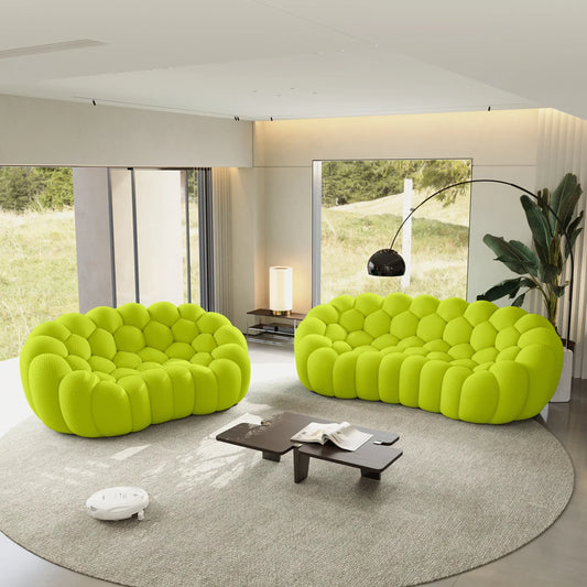 Canapé 3 Places + 2 Places – Vert Citron