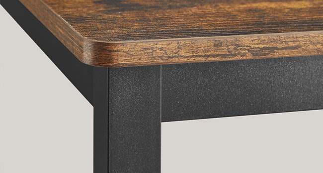 Ensemble Table à Manger 3 Pièces – Table 70 x 110 x 75 cm + 2 Bancs 30 x 97 x 50 cm