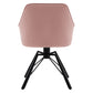 Chaise de salle à manger pivotante 2 pcs – Chaise de cuisine rembourrée confortable avec accoudoirs et dossier