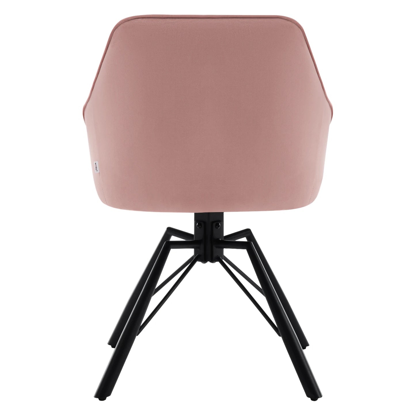 Chaise de salle à manger pivotante 2 pcs – Chaise de cuisine rembourrée confortable avec accoudoirs et dossier