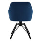 Chaise de salle à manger pivotante 2 pcs – Chaise de cuisine rembourrée confortable avec accoudoirs et dossier