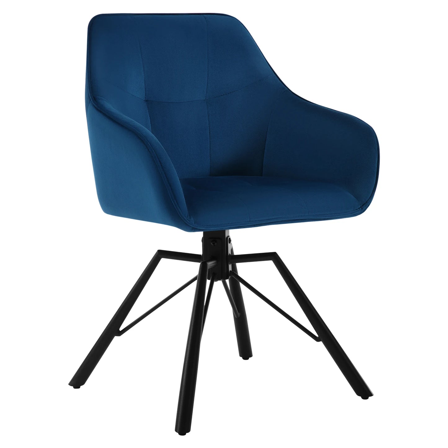 Chaise de salle à manger pivotante 2 pcs – Chaise de cuisine rembourrée confortable avec accoudoirs et dossier