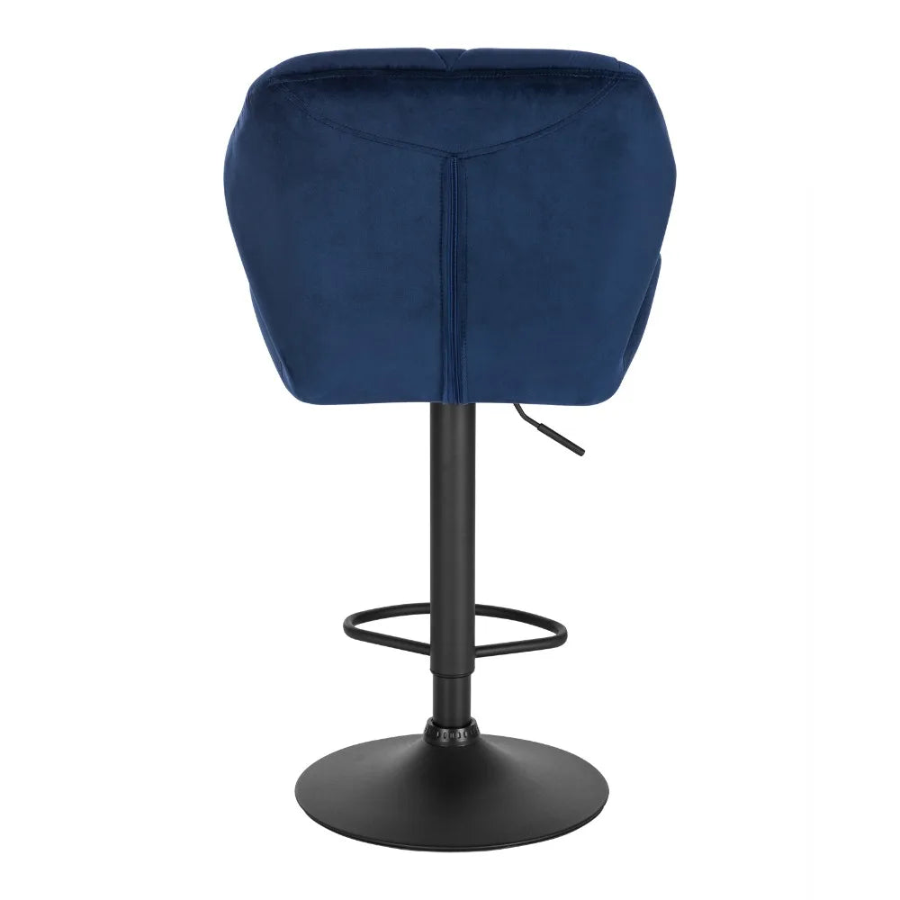 Lot de 2 tabourets de bar réglables avec assise pivotante, repose-pieds en acier