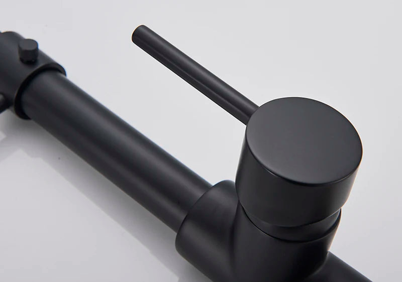 Robinet de Cuisine en Or Brossé avec Mitigeur à Ressort