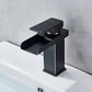 Robinet Cascade Noir pour Lavabo