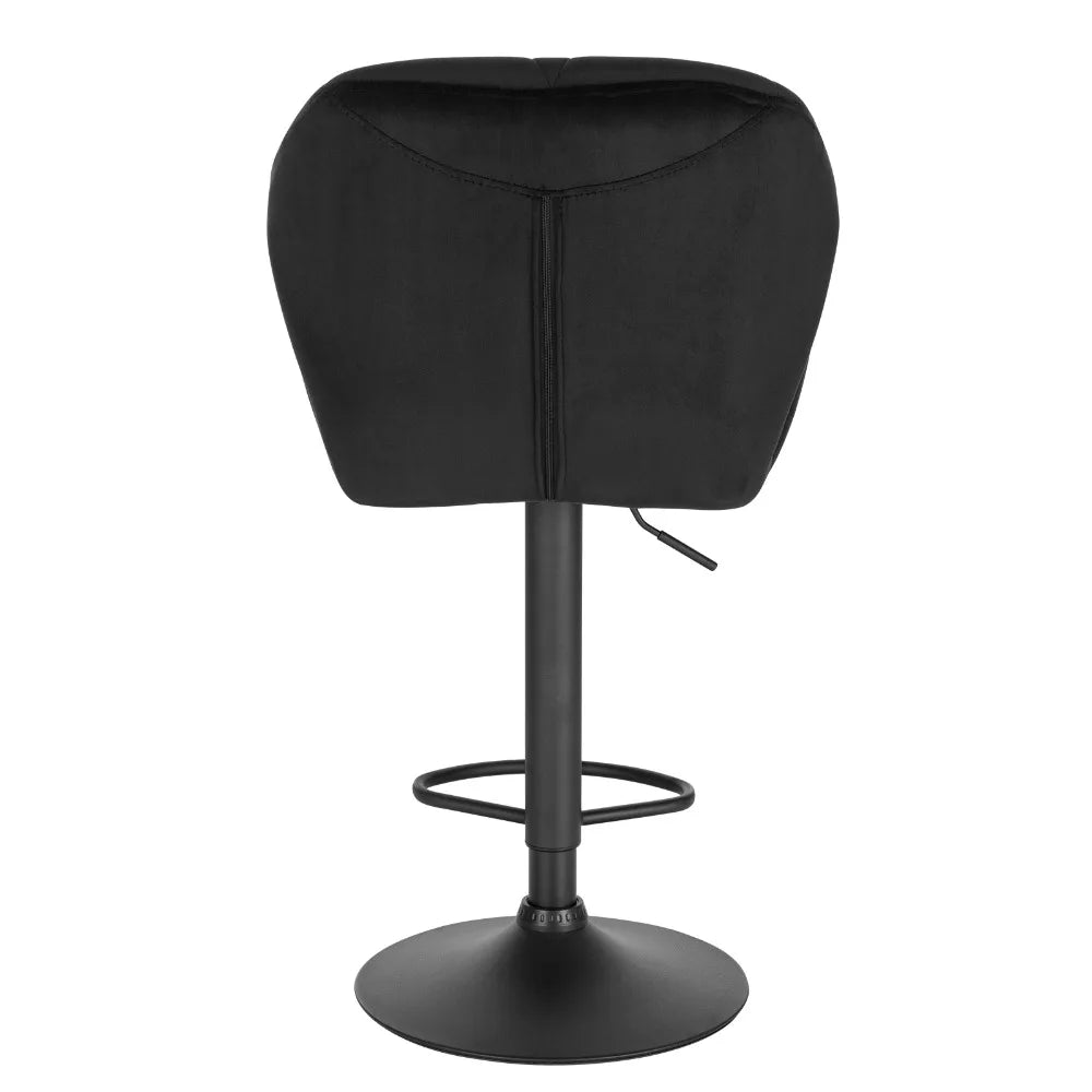 Lot de 2 tabourets de bar réglables avec assise pivotante, repose-pieds en acier