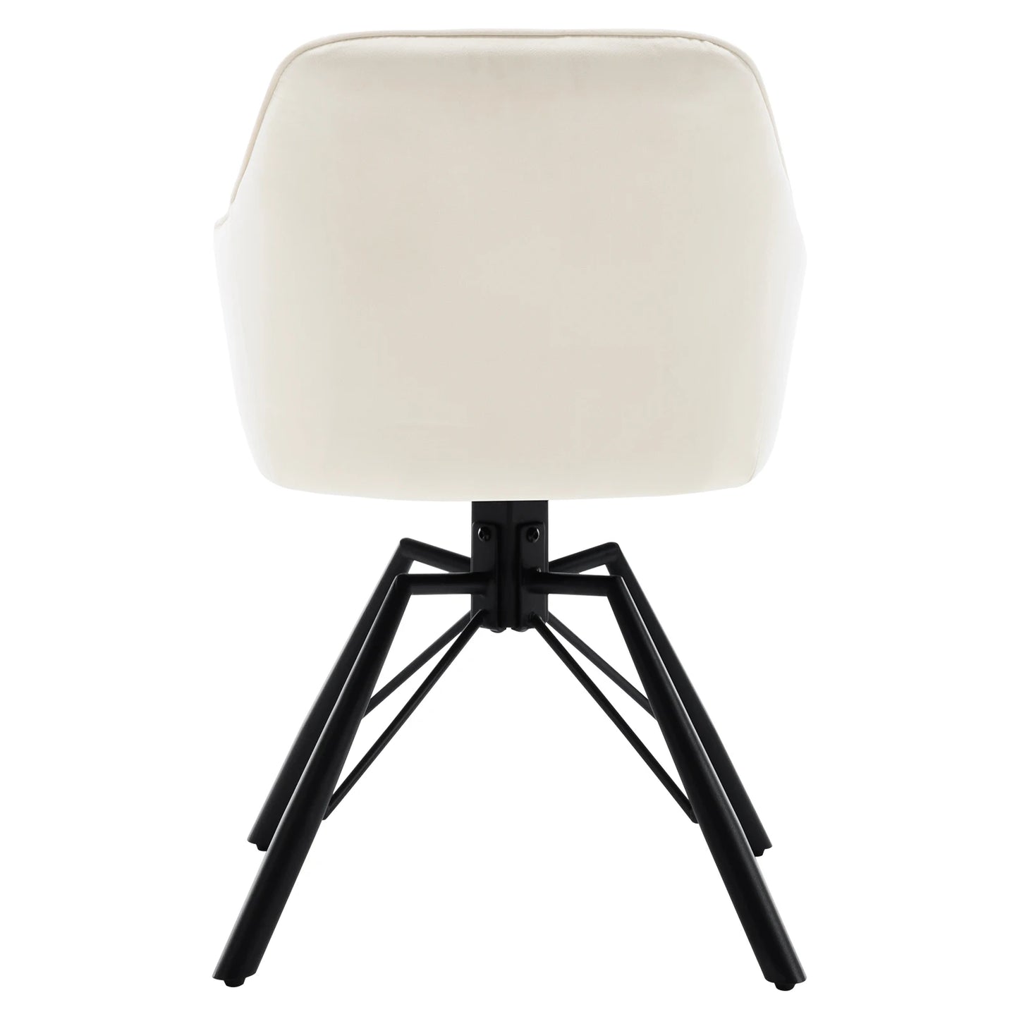 Chaise de salle à manger pivotante 2 pcs – Chaise de cuisine rembourrée confortable avec accoudoirs et dossier