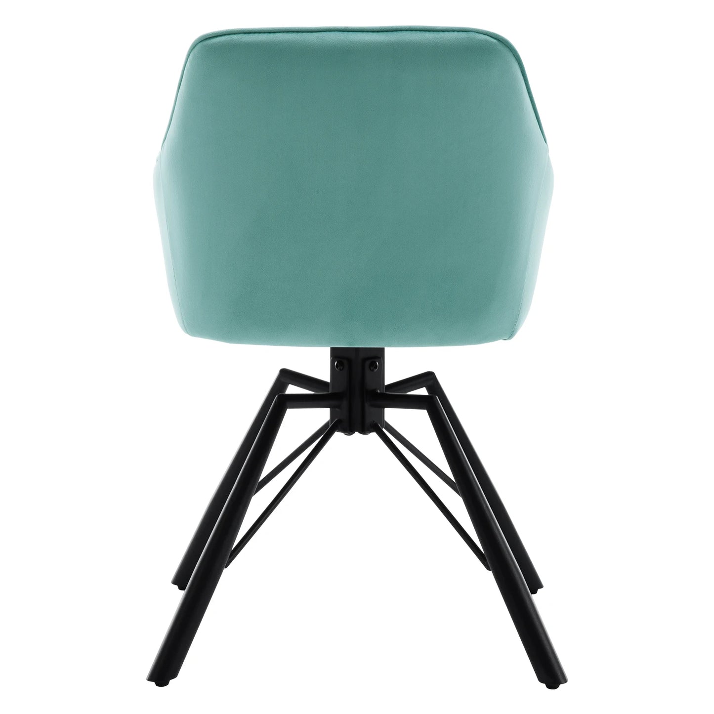 Chaise de salle à manger pivotante 2 pcs – Chaise de cuisine rembourrée confortable avec accoudoirs et dossier