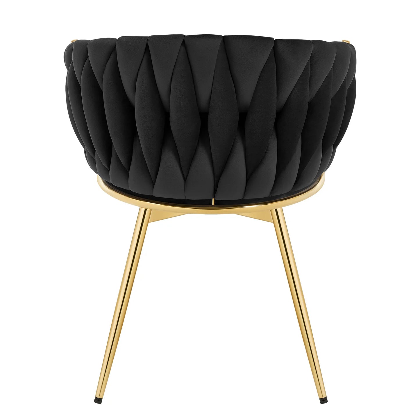 2 PCS Chaises de Salle à Manger Pivotantes en Velours avec Pieds Métalliques – Chaise Ergonomique Rotative pour Salon et Salle à Manger