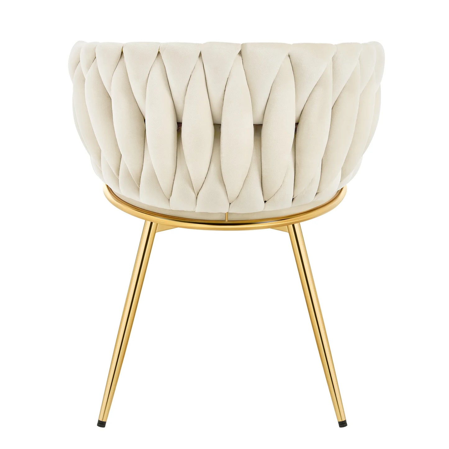 2 PCS Chaises de Salle à Manger Pivotantes en Velours avec Pieds Métalliques – Chaise Ergonomique Rotative pour Salon et Salle à Manger