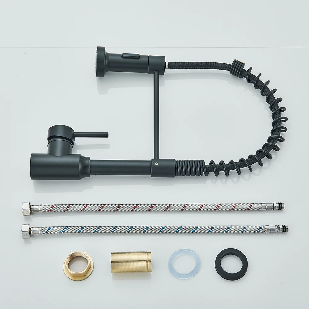 Robinet de Cuisine Brossé avec Mitigeur à Ressort