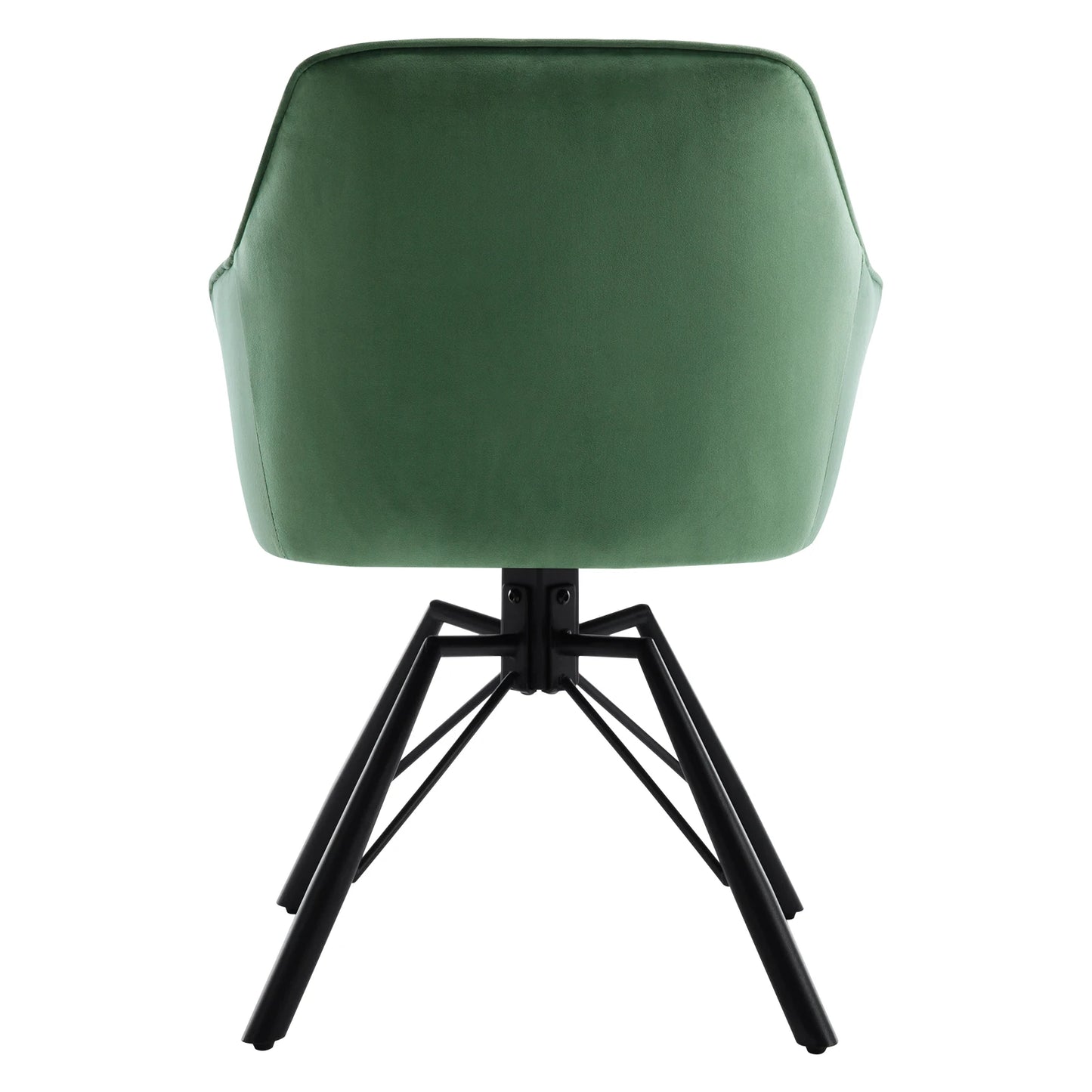 Chaise de salle à manger pivotante 2 pcs – Chaise de cuisine rembourrée confortable avec accoudoirs et dossier