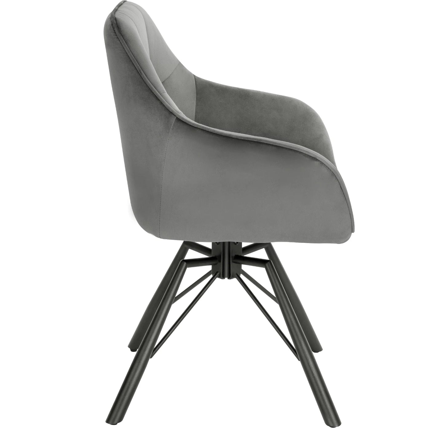 Chaise de salle à manger pivotante 2 pcs – Chaise de cuisine rembourrée confortable avec accoudoirs et dossier