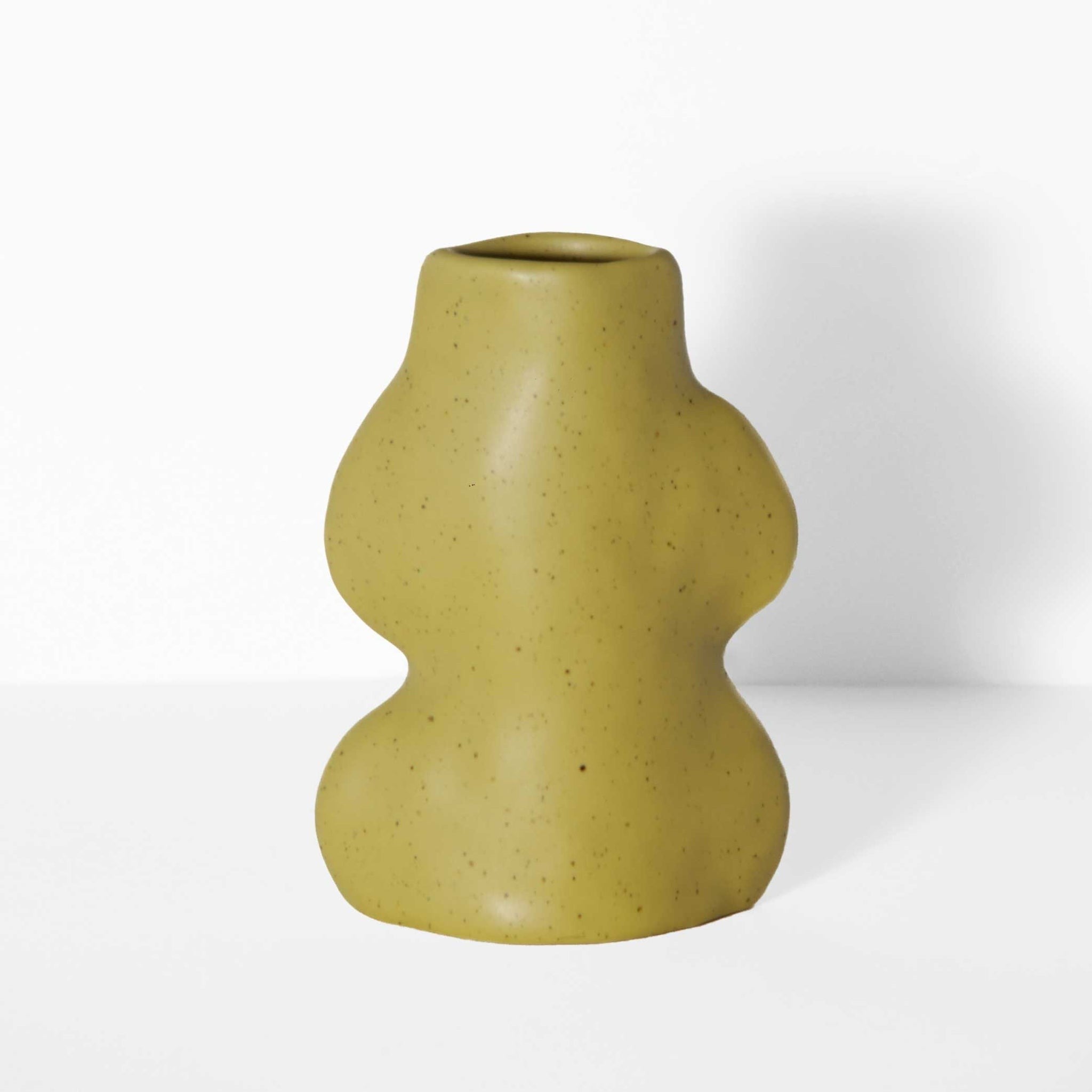 Petit vase Fluxo en céramique pistache