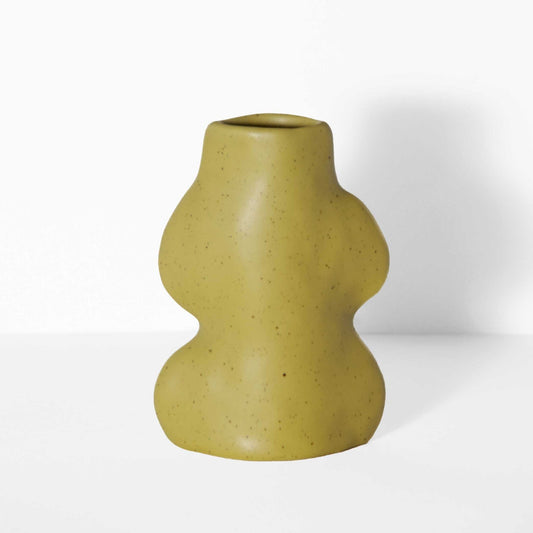 Petit vase Fluxo en céramique pistache