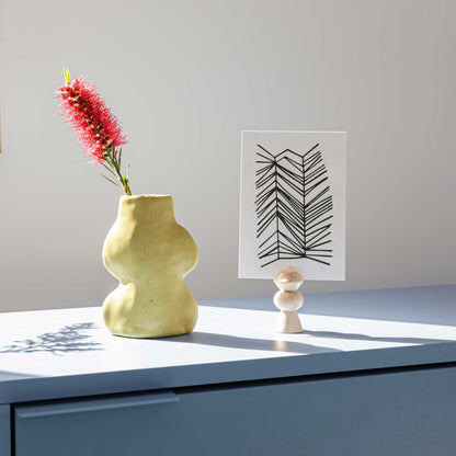 Petit vase Fluxo en céramique pistache