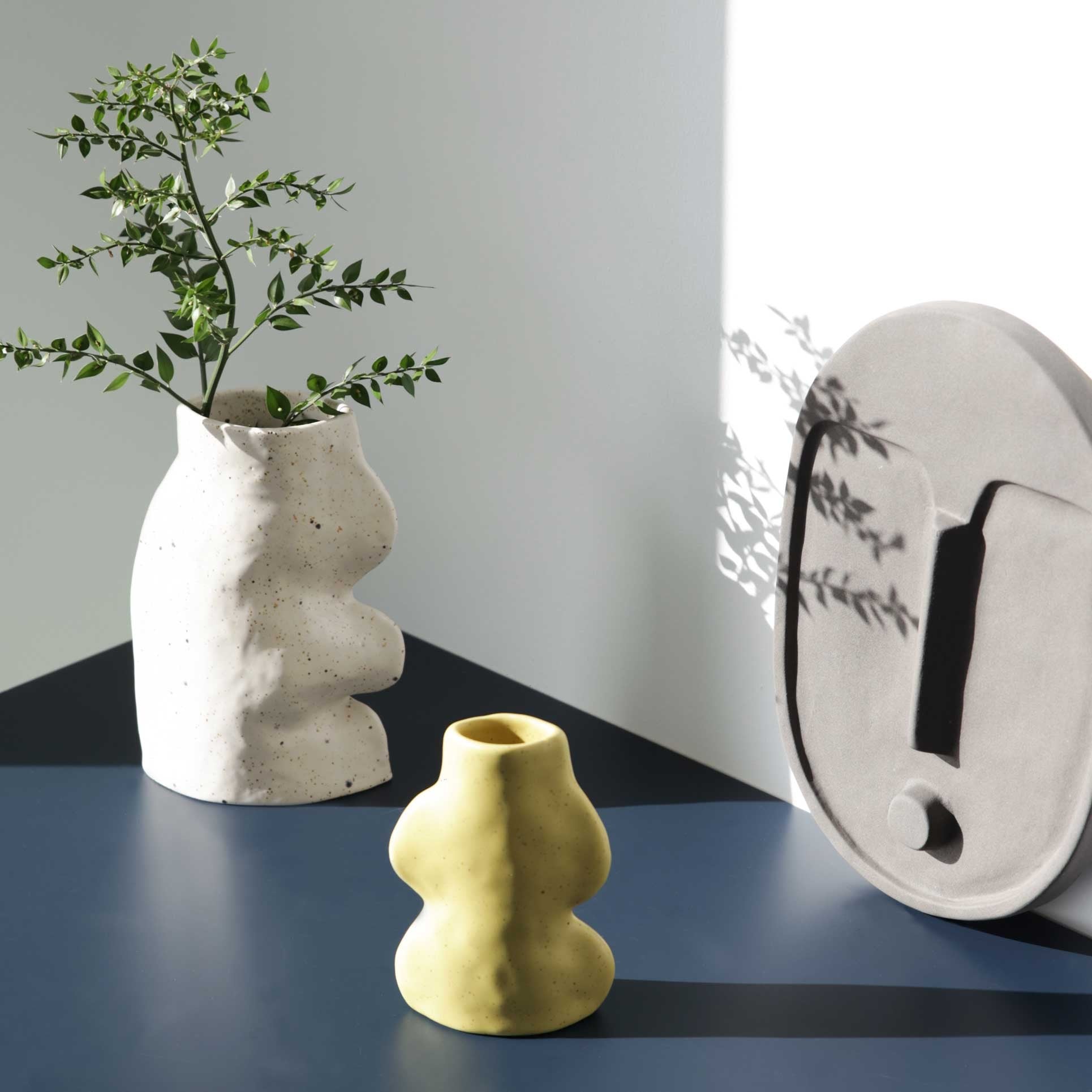 Petit vase Fluxo en céramique pistache