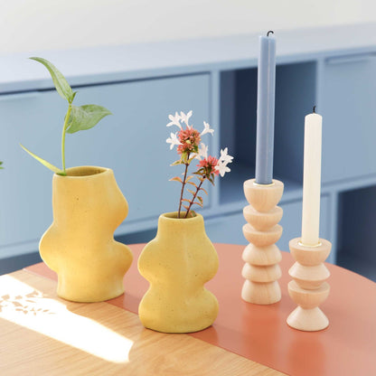 Petit vase Fluxo en céramique pistache